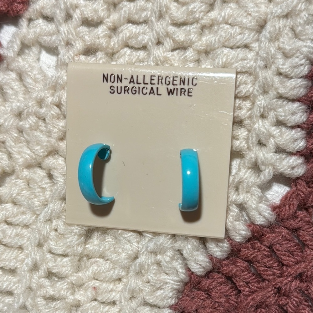 Turquoise Hoop Earrings